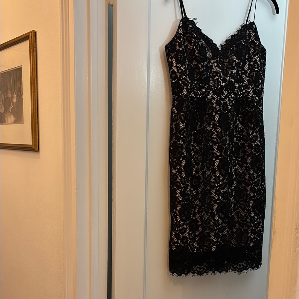 Elegant Black Lace Dress